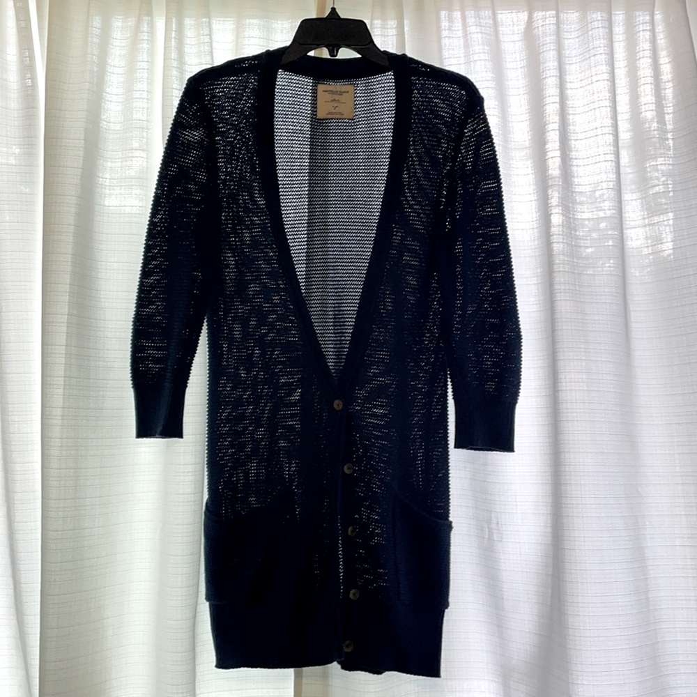 Navy Blue long cardigan